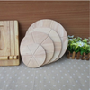 baking tools custom wood pastry board - 12inch wood wooden round pizza cutting board with guides pizza tools