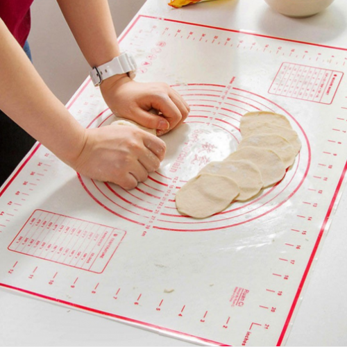 Mat Clay Pastry Baking Sheet Foldable Pad - Fiberglass Silicone Rolling Cutting Fondant Cake Dough